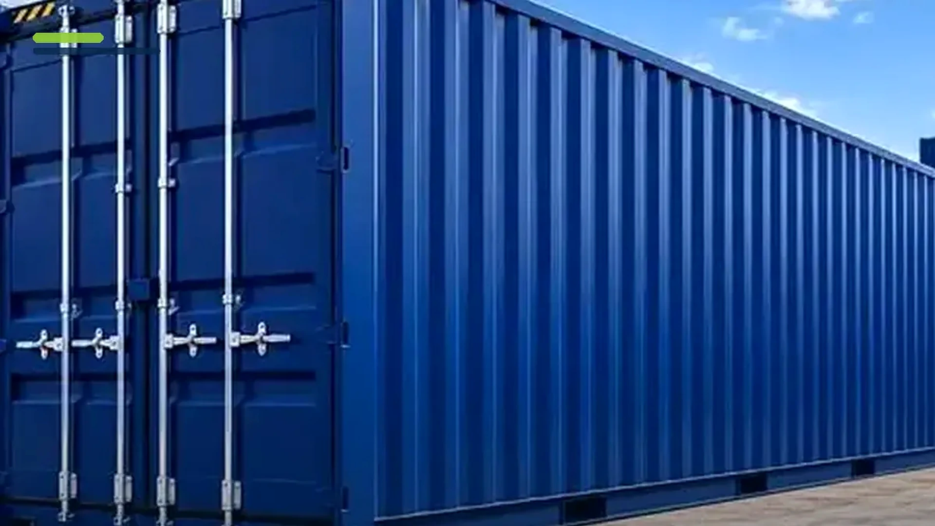 Imagem sobre container Dry e container High Cube