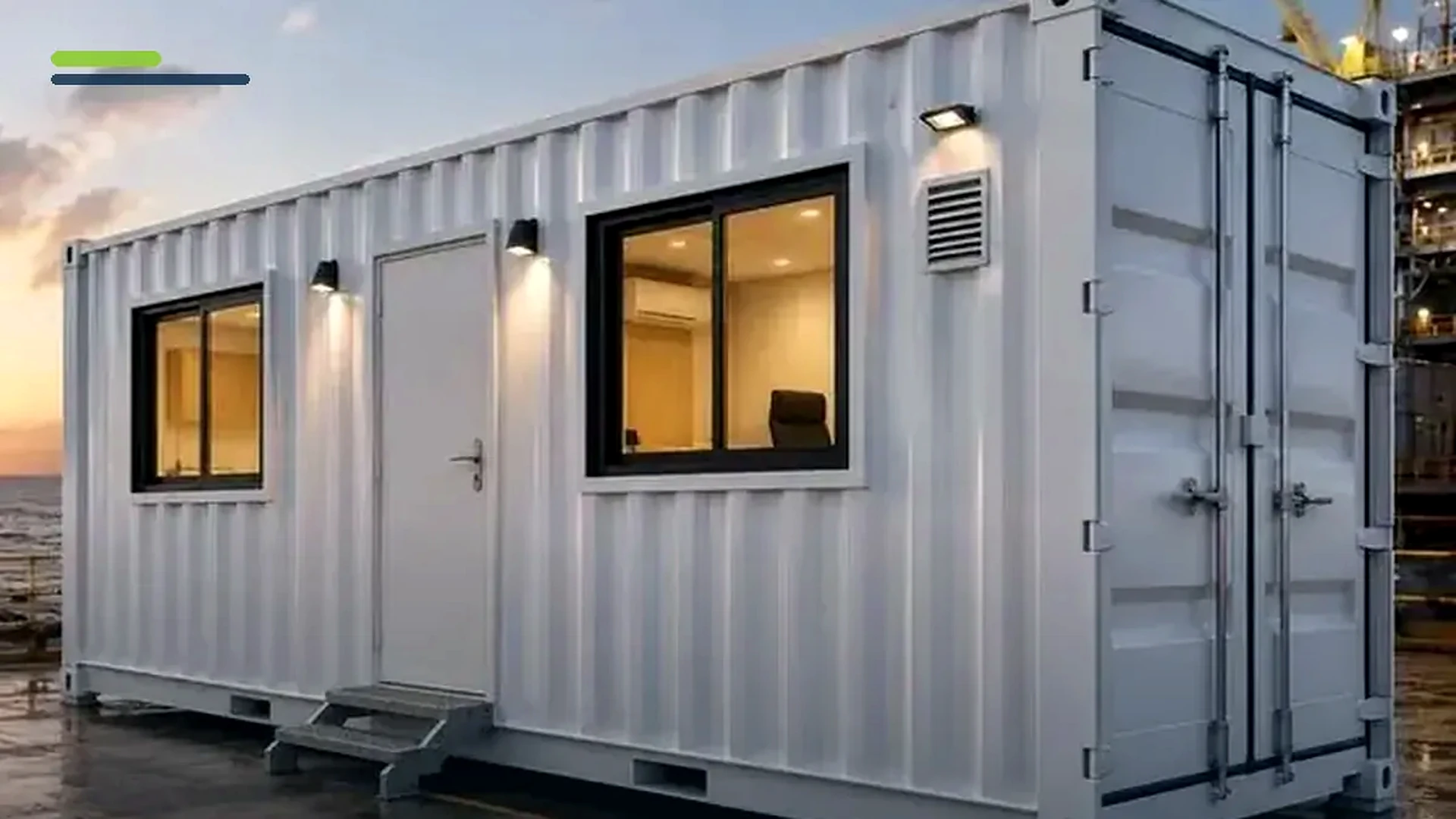 Imagem sobre módulo habitável para operações offshore e áreas remotas