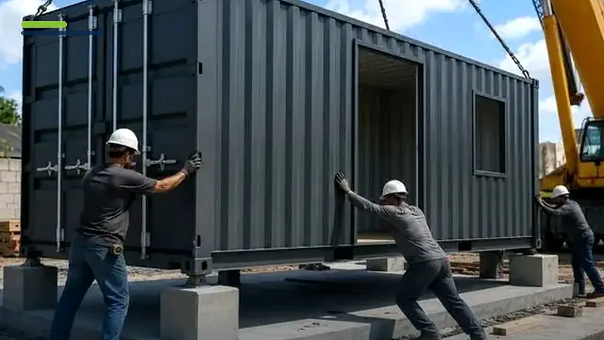Imagem sobre logística de transporte, guindaste e posicionamento de containers
